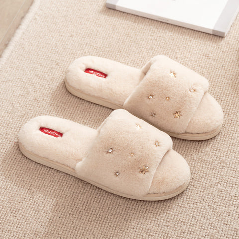 Plush Fish Mouth Christmas Slippers