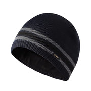 Men’s Winter Fleece Beanie - Soft, Warm, Windproof Knitted Hat for Outdoor Activities & Skiing