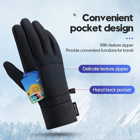 Winter Waterproof Windproof Touch Screen Warm Gloves for Cold Weather Men Mitten