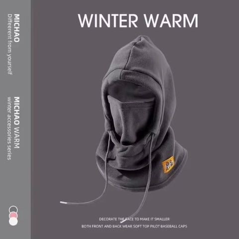 3-in-1 Winter Warm Hat with Mask & Neck Warmer - Windproof Balaclava for Men & Women, Perfect for Cycling & Cold Weather Protection