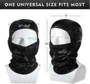 Camo Balaclava Face Mask - UV Protection, Lightweight, Durable, and Breathable for Skiing, Tactical Use, and Outdoor Activities