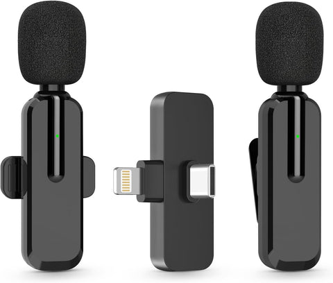 Pro Audio On-The-Go! Wireless lapel mic for iPhone/Android (vlog/podcast) | 32hr battery |  #WirelessMic #ContentCreatorGear #PodcastEssentials