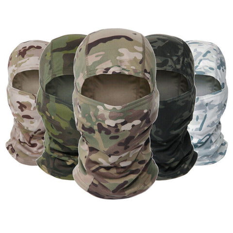 Camo Balaclava Face Mask - UV Protection, Lightweight, Durable, and Breathable for Skiing, Tactical Use, and Outdoor Activities