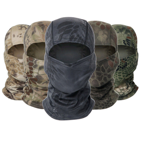 Camo Balaclava Face Mask - UV Protection, Lightweight, Durable, and Breathable for Skiing, Tactical Use, and Outdoor Activities