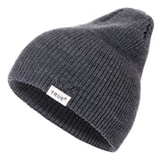 Unisex Knitted Winter Beanie - Solid Hip-Hop Style, 11 Colors with Letter Design for Men, Women, Boys & Girls