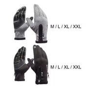 Professional Waterproof Thermal Motorcycle Gloves with Fleece Lining and Touch Screen Capability for Winter Riding