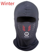 All-Season Fleece Motorcycle Face Mask - Waterproof, Windproof, Anti-Dust Full Face Cover & Balaclava for Summer/Winter