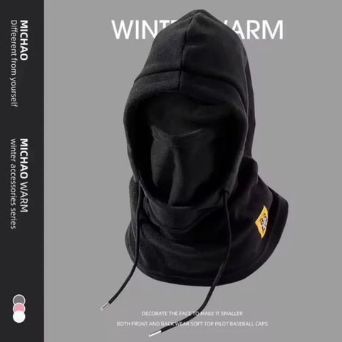 3-in-1 Winter Warm Hat with Mask & Neck Warmer - Windproof Balaclava for Men & Women, Perfect for Cycling & Cold Weather Protection