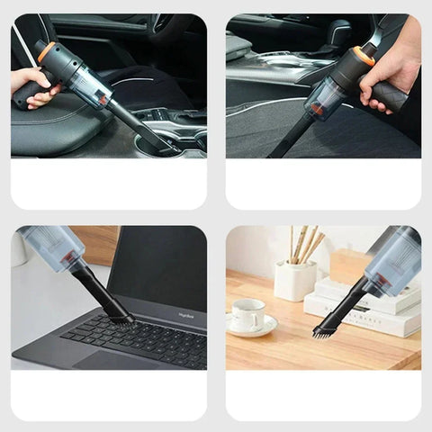 Wireless Handheld Car Vacuum Cleaner - Portable, Strong Suction Dust Collector for Home & Vehicle Cleaning