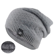 Winter Warm Knitted Beanie - Unisex Fashion Letter Design, Thick Outdoor Hat for Sports & Casual Wear