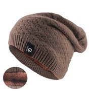 Winter Warm Knitted Beanie - Unisex Fashion Letter Design, Thick Outdoor Hat for Sports & Casual Wear