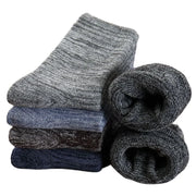 10 Pairs Men’s Cotton Socks - High-Quality, Thick, Soft, and Comfortable Solid Color Business Socks