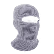 2-in-1 Winter Knitted Beanie with Mask - Trendy Full-Face Balaclava Hat for Men, Tactical Ski Cap with Earmuffs