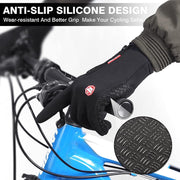 Thermal windproof waterproof winter gloves with touchscreen compatibility, providing warmth and comfort for men and women in cold-weather activities