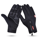 Thermal windproof waterproof winter gloves with touchscreen compatibility, providing warmth and comfort for men and women in cold-weather activities