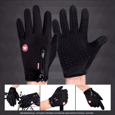 Professional Outdoor Cycling Gloves for Enhanced Warmth and Slip Resistance in Autumn and Winter