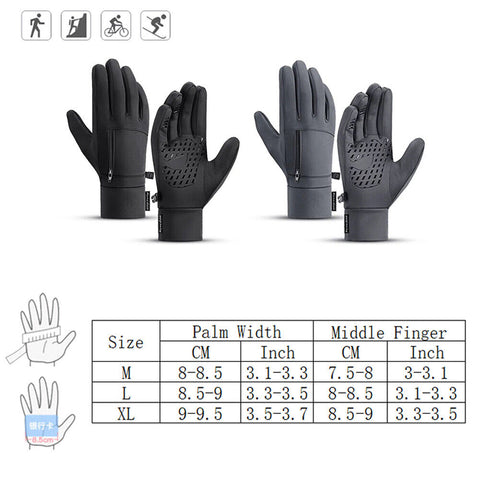 Winter Waterproof Windproof Touch Screen Warm Gloves for Cold Weather Men Mitten