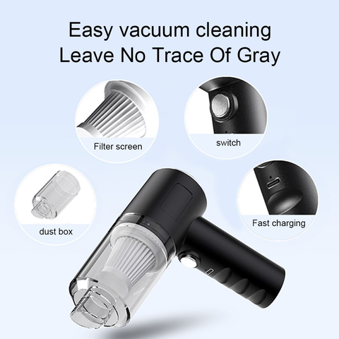 120W Portable Cordless Handheld Vacuum Cleaner for Home and Car