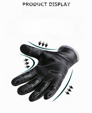 Men'S Winter Warm Leather Gloves Non-Slip Windproof Driving Touch Screen Gloves